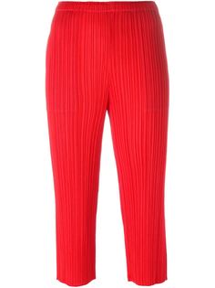 cropped pleated trousers Pleats Please By Issey Miyake