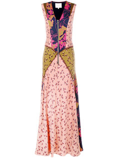 multi-print long dress Roksanda