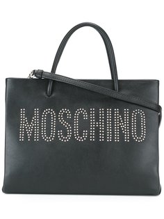 сумка-тоут с логотипом Moschino