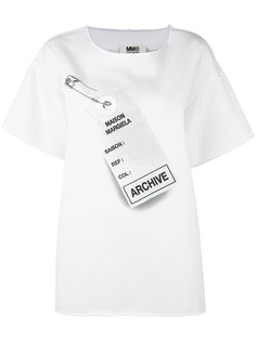 футболка свободного кроя с принтом Archive Mm6 Maison Margiela