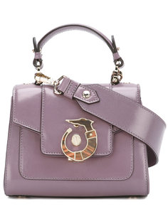 сумка через плечо с фирменной бляшкой Trussardi