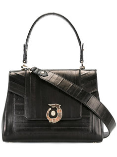 сумка-тоут с фирменной бляшкой Trussardi