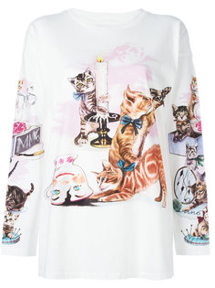 толстовка с цветочным принтом Mm6 Maison Margiela