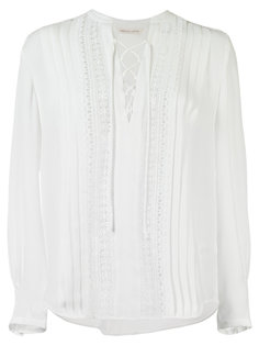 drawstring pleat blouse  Rebecca Taylor