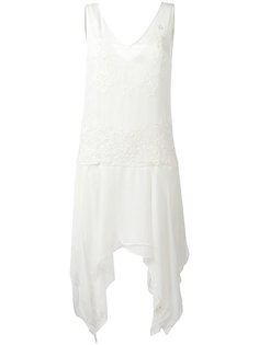 платье с вышивкой и асимметричным подолом Just Cavalli