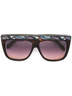 солнцезащитные очки в крупной оправе Emilio Pucci