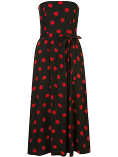 printed strapless dress  Alice+Olivia