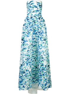 printed ball gown  Monique Lhuillier