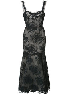 lace maxi dress Monique Lhuillier