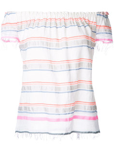 off shoulders striped top Lemlem