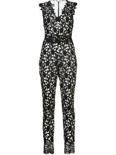 embroiderd jumpsuit  Monique Lhuillier