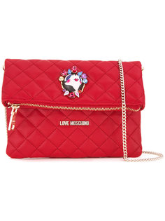studded pin shoulder bag Love Moschino