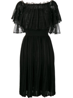 кружевное платье с открытыми плечами Alexander McQueen