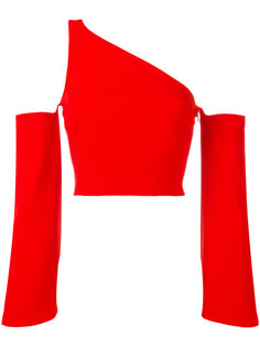single strap cut-off blouse Mugler