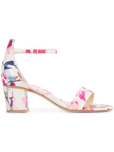 floral print sandals  Monique Lhuillier