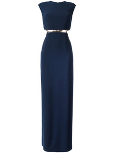 open back long dress Halston Heritage