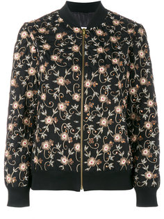 floral embroidered bomber jacket Ashish