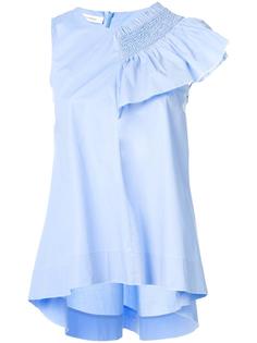 ruffle trim blouse Cédric Charlier