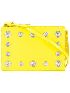 lion head stud shoulder bag Versus