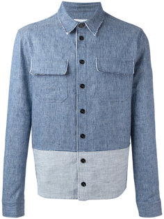 bicolour denim shirt MSGM