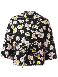 floral print coat Rochas
