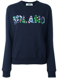 milano embellished sweatshirt MSGM