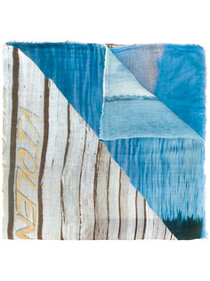 landscape print scarf Faliero Sarti