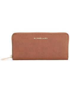 logo plaque zip around purse Michael Michael Kors