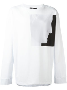 profile print T-shirt Raf Simons