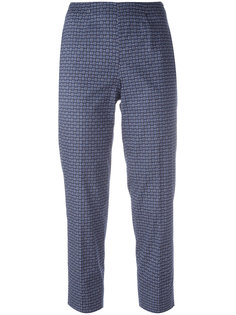 woven print cropped trousers Piazza Sempione