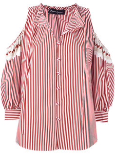 cold-shoulder striped shirt Rossella Jardini