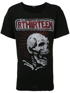 punk skeleton print T-shirt R13