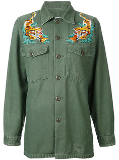 embroidered detail shirt  As65