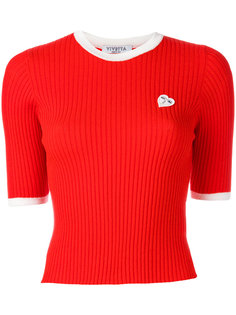 heart patch knitted top Vivetta