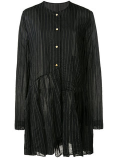 pleated trim striped shirt  Uma Wang