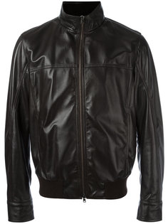 zip up leather jacket  Herno