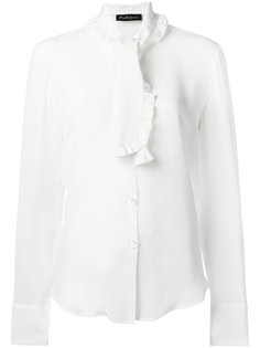 ruffle trim pussybow shirt Rossella Jardini