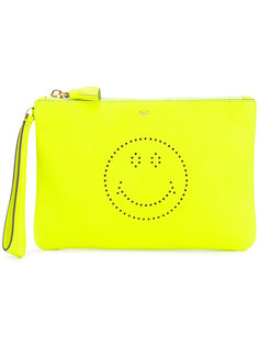 Smiley zipped clutch Anya Hindmarch
