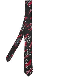 eagle effect pattern tie Lanvin