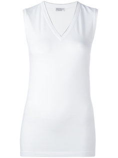 топ без рукавов с V-образным вырезом Brunello Cucinelli