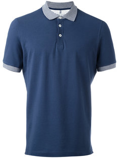 striped collar polo shirt Brunello Cucinelli