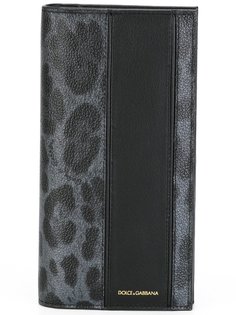 удлиненная визитница с леопардовым принтом Dolce &amp; Gabbana
