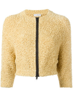 укороченный кардиган на молнии Brunello Cucinelli