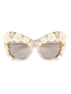 солнцезащитные очки в декорированной оправе Dolce &amp; Gabbana