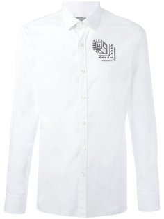 rose tattoo embroidered shirt Lanvin