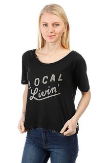 Футболка женская Roxy Boyfriendlocal Anthracite
