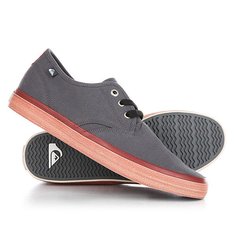 Кеды кроссовки низкие Quiksilver Shorebreak Delu Grey/Red/White