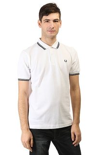Поло Fred Perry Slim Fit Twin Tipped Real White
