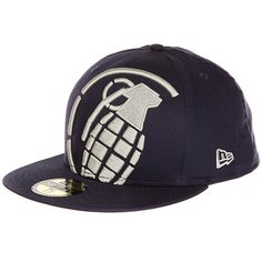 Бейсболка с прямым козырьком Grenade New Era Big Crop Blue