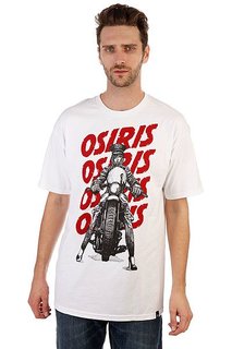 Футболка Osiris Live Fast White/Red